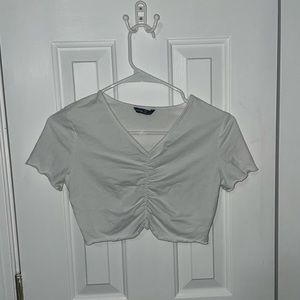 SHEIN white crop top, XS
